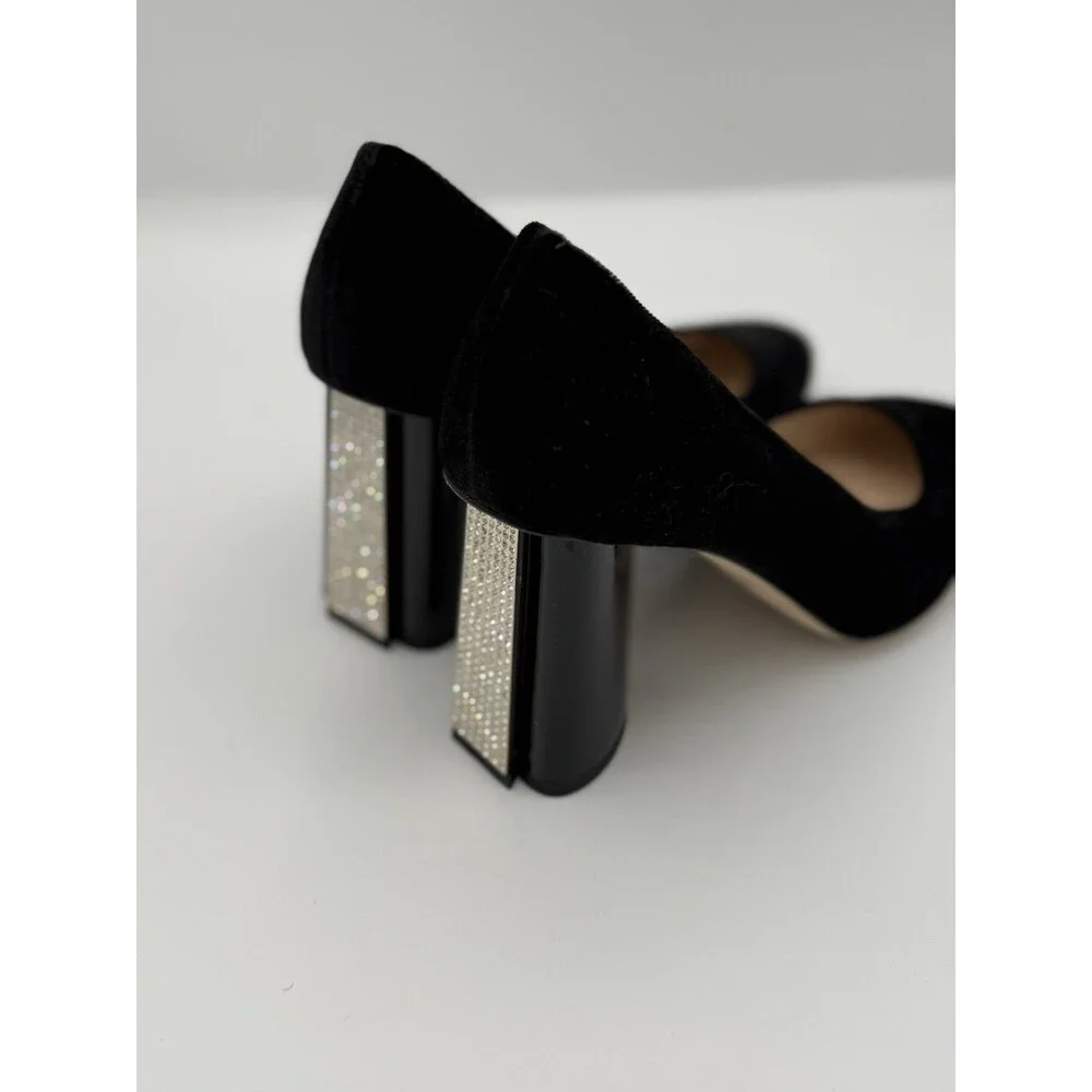 Kate Spade New York Sybil pump in black velvet Women’s‎ Size 7 (defaced) NWB!